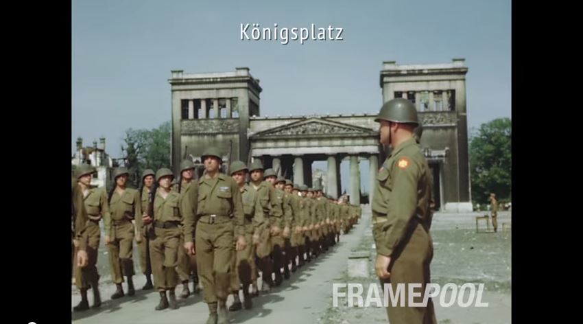 Munich City 1945 in Color - Königsplatz