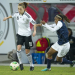 Fussball Frauen Freundschaftsspiel /  Deutschland - USA 3:3