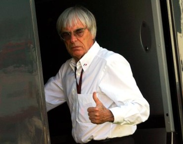 FIA boss Bernie Eccelstone shows thumbs up