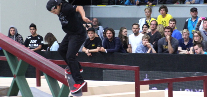 Paul Rodriguez in the SLS Finals on Sunday