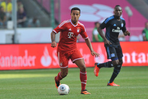 Thiago impressed, as expected, in his first outing in a Bayern jersey. Photo: DPA