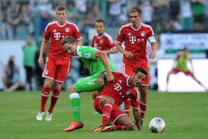 Gladbach couldn't keep Bayern from winning. May are asking, can anybody? Photo: DPA