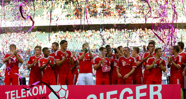 Success, already, for Bayern. Photo: DPA