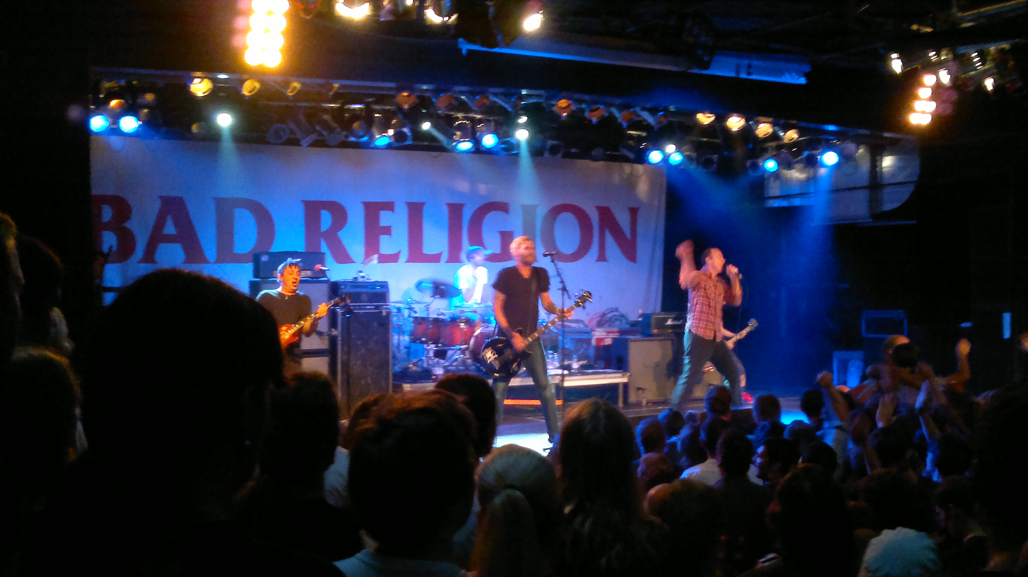 Bad Religion before a sold out show in Munich. Photo: Mike Richardson