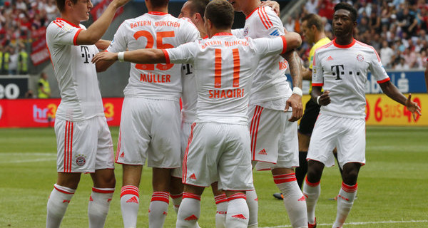 Mandzukic proved the match-winner in a close run thing for Bayern. Photo: DPA