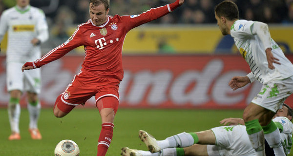 Götze got Bayern off to a blistering start, and there was no looking back for Bayern. Photo: DPA