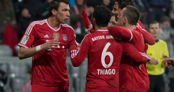 Thiago has been playing nothing short of sensational football recently. Photo: DPA