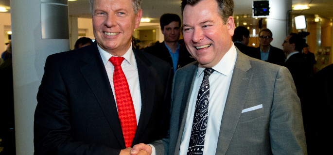 Munich Mayoral candidates Dieter Reiter (l, SPD) and Josef Schmid (r, CSU) -- photo: dpa