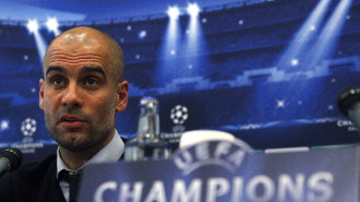Bayern Munich Spanish coach, Pep Guardiola, addresses the media during a press conference held in Madrid, Spain, 22 April 2014. Bayern Munich will face Real Madrid in a Champions League semifinals first leg soccer match the upcoming 23 April. EFE/BALLESTEROS